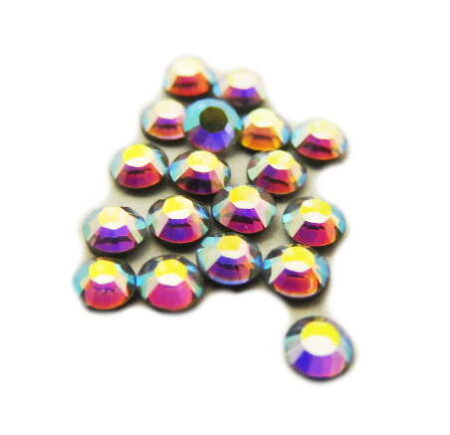 SS6 Swarovski crystal hot fix AB, 1.9-2.0mm diameter