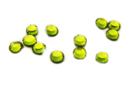 SS6 Swarovski olivine crystal hot fix, 1.9-2.0mm diameter