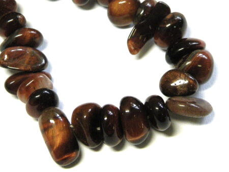 Red Tigerseye chip string, 80 cm long-0