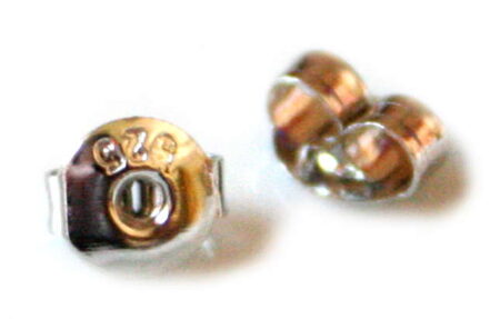 Butterfly pair 925 silver. Butterfly only no stud. Dark Silver, round shape-0