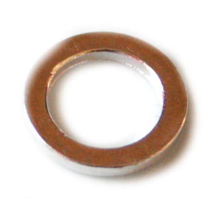 12 x 1.4x1.8mm Silver coloured flat ring. Nickel and lead free. -0
