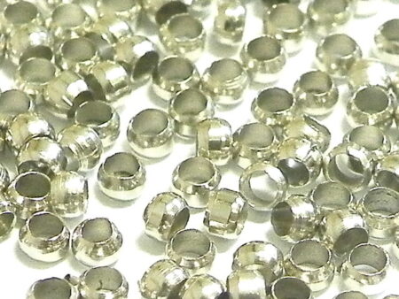 Silver coloured 3mm crimp. Nickel and lead free.