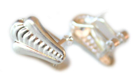 Earring pair, spring fastener, 13mm-0