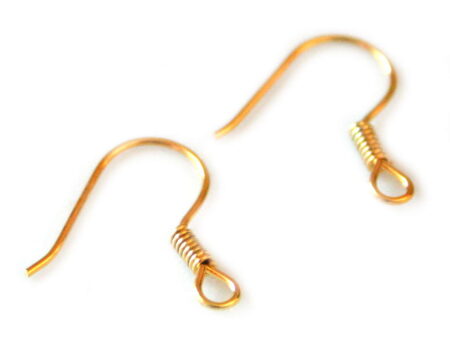 10x Earwires, shepherds hook, gold coloured. Size 20mm, pair-0