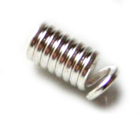 30x Spring crimp for 2mm leather thong, 9x3mm-0