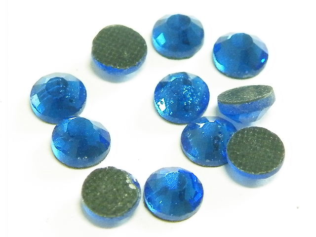 144 hotfix rhinestones, ss34, royal blue 7.5mm