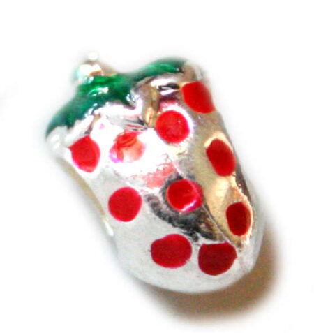 Pandora bead with strawberry design 13mm-0