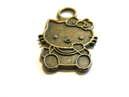 Bronze Hello Kitty Charm, 27mm