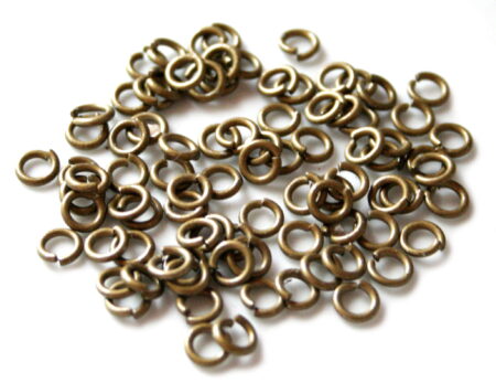 100x bronz jumprings 6x1.3mm thick-0