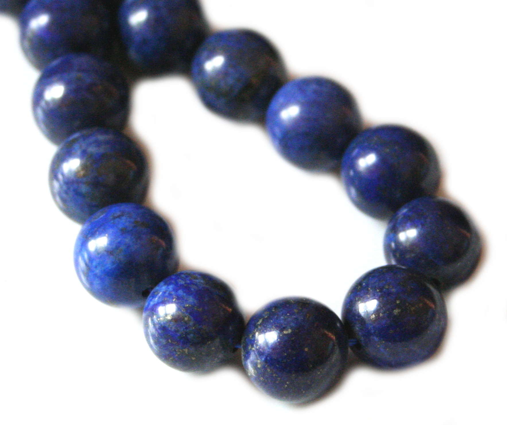 Lapis lazuli bead string 14mm 39cm -0