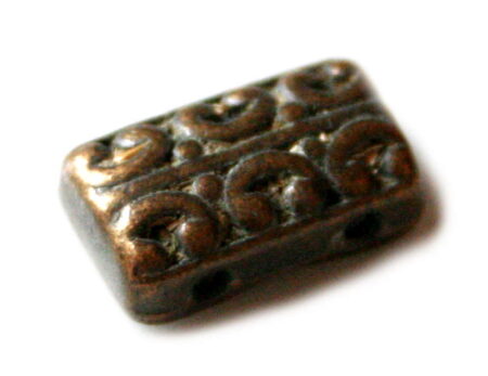 2x two hole spacer 14x8mm in bronze-0