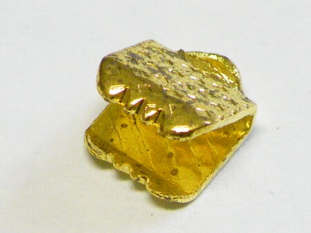 Packet of 10 Ribbon Crimp gold color 6mm