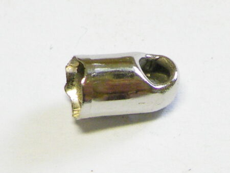 10 x End cap for 3.3mm string in silver color 7x4.2mm