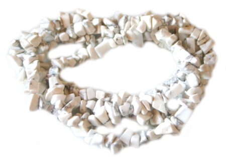 Howlite chip string, 79cm-0