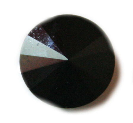16mm black glass button-0