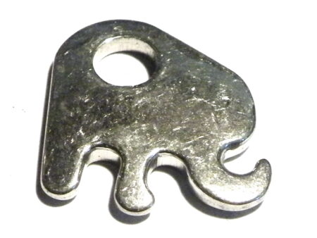 Elephant charm in stainless steel 18mm