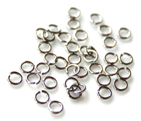 100 x Jumpring in stainless steel 0.7x4mm