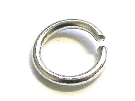 10 x Silver Jump Rings, 0.8mm thickness, 5mm ID, 6.7mm OD