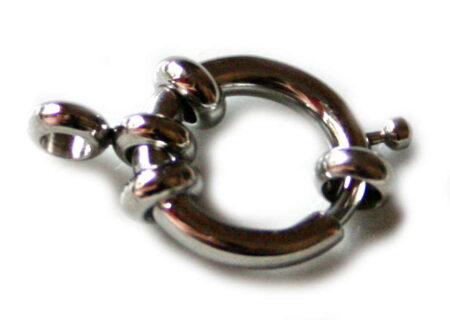 Clasp Signoretti Dark Silver Color Size 14mm-0