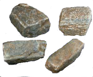 Chiastolite 5 - 7 cm rough pieces.-0