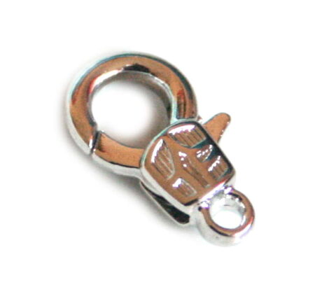 2 x Lobster clasp in nickel silver, 17mm