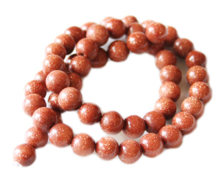 Black gold Amazonite bead string, round, 6mm, 40cm