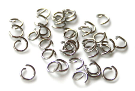 20 x Jumpring in stainless steel 0.9x6mm