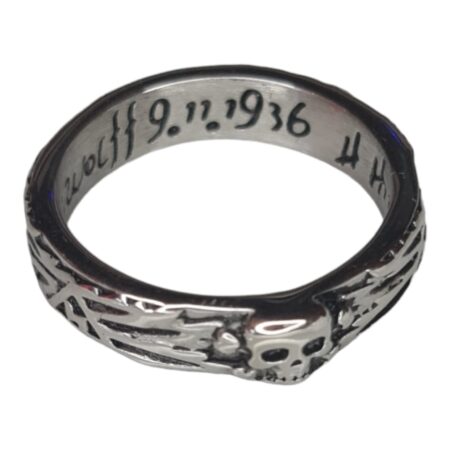 Stainless steel skull band ring, assorted sizes
