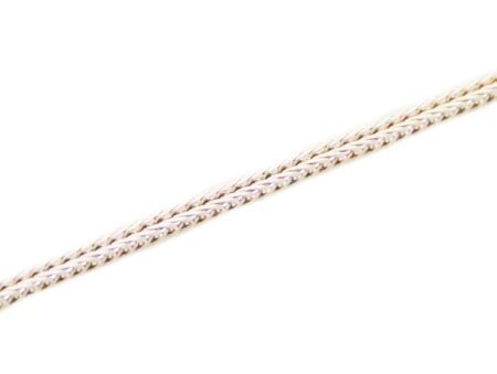 Wheat chain in 925 silver, 45cm