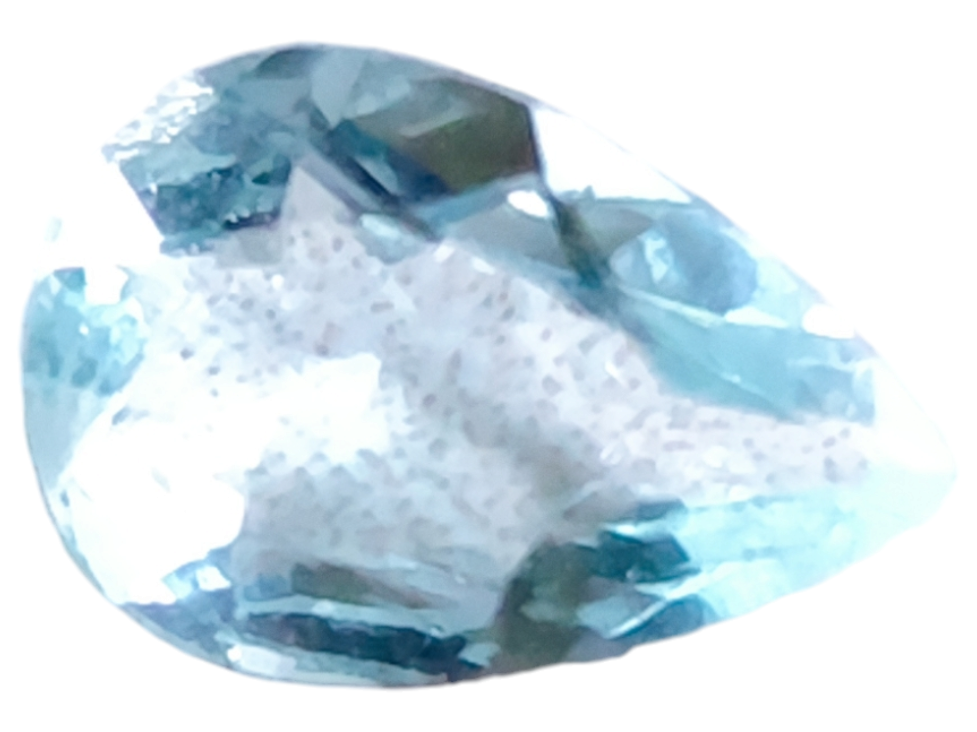 Aquamarine, pear cut, 1.130ct, 6.5x9.5mm