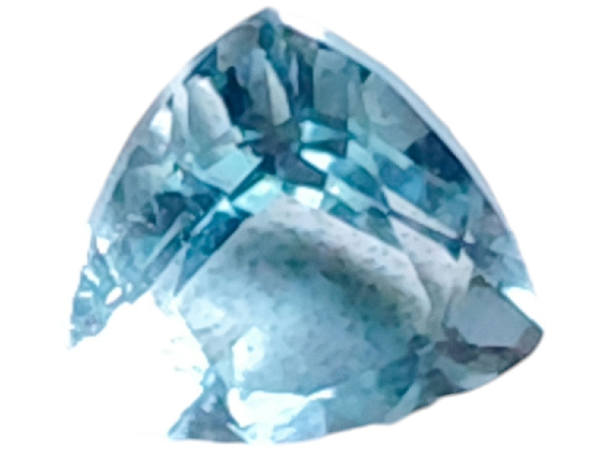 Aquamarine, trillion cut, 1.04ct, 7mm