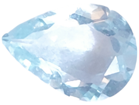 Aquamarine, pear cut, 1.115ct, 6.5x9mm