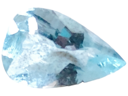 Aquamarine, pear cut, 0.765ct, 6x9mm