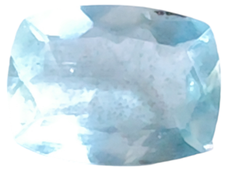 Aquamarine, cushion cut, 1.28ct, 6.5x8.5mm