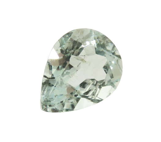 Aquamarine, pear cut, 1.315ct, 7x10mm
