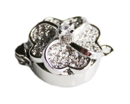 Nickel free flower box clasp, 20mm, AAA quality