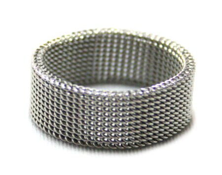 Mesh stainless steel ring, assorted sizes