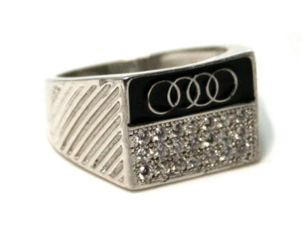 CZ "Audi" ring 925 silver, unisex, 21mm ID