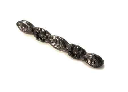 10 x Spacer, 5-string, gunmetal, 3x24mm