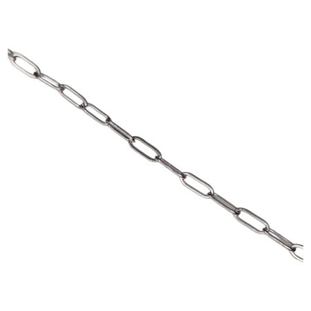 Stainless Steel paperclip chain, 2x6mm, 1 meter