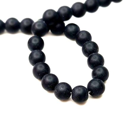 Onyx bead string, 6mm, matte, 40cm