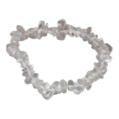 Quartz chip bracelet, stretchcord