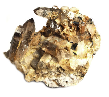 Smoky Quartz w Aegirine, 90x70x80mm