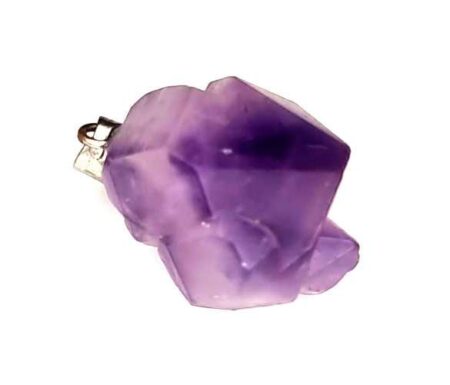 Amethyst point pendant, rough, 25-30mm incl. bail