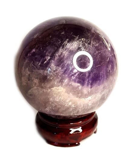 Amethyst Sphere on stand, 10cm high