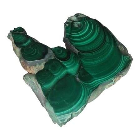 Malachite slab, polished, 65x70mm