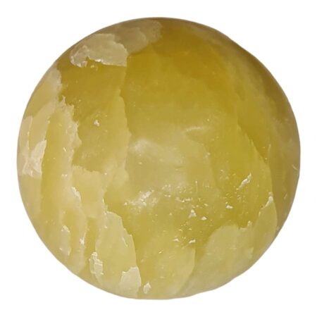Lemon Calcite sphere, 70mm
