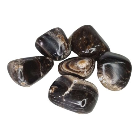 Chocolate Calcite square tumble, 20-30mm