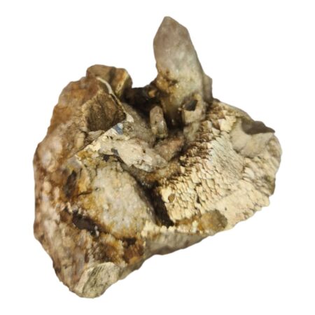Quartz on Feldspar specimen, Zomba Malawi, 8x9x7cm