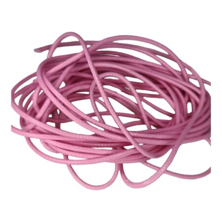 Woven nylon string, 2mm, rose, 1 meter